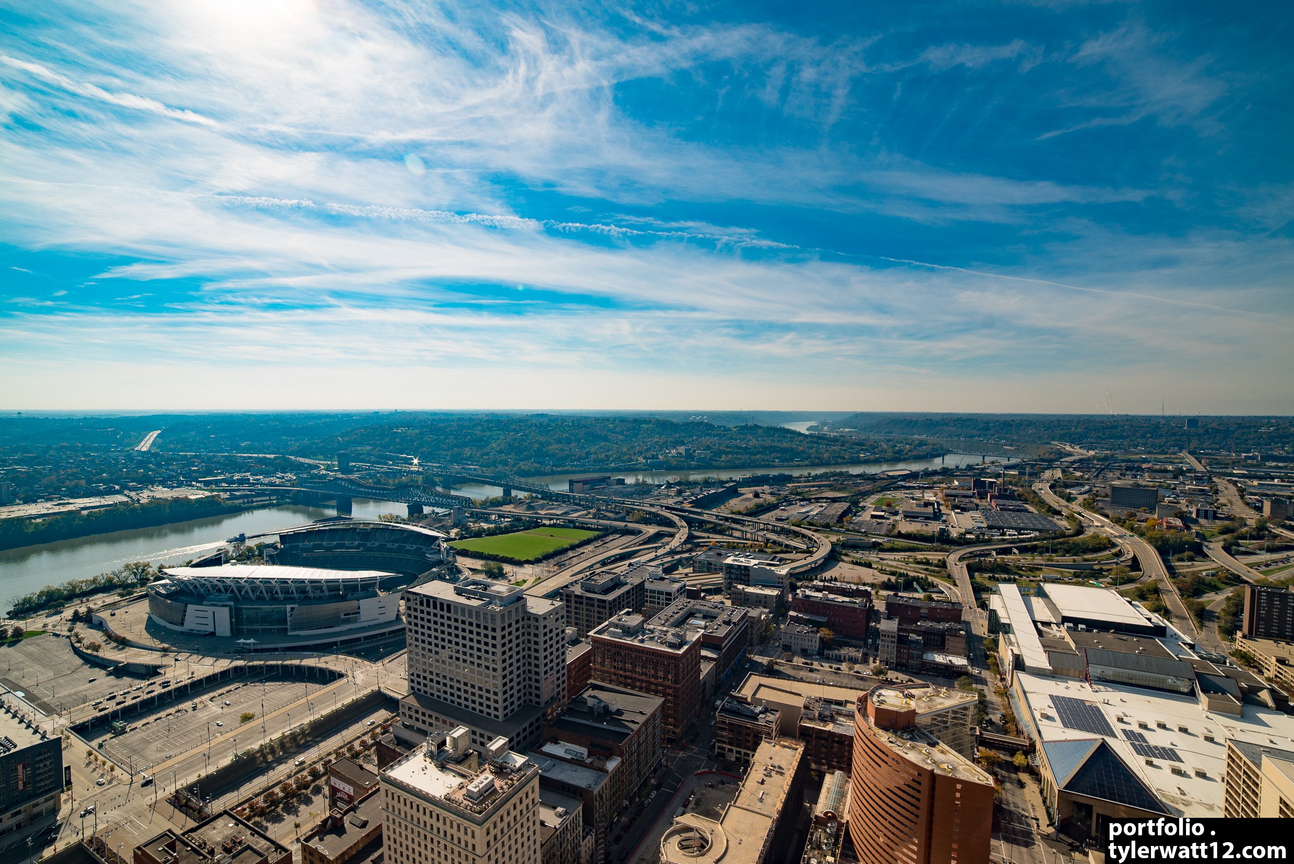 Cincinnati from above